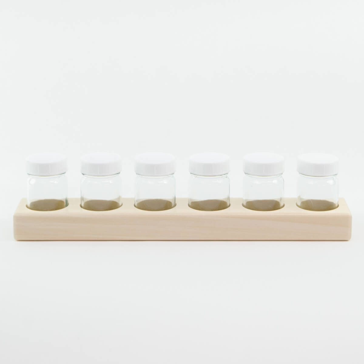 Only 22.56 usd for Glass Jars with Wooden Paint Holder (50ml Jars) Online  at the Shop